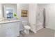 Simple bathroom with tub and shower combination at 11591 Chatham Dr, Hampton, GA 30228