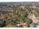 An aerial view showcases the neighborhood's lush tree cover and the home's serene setting at 2716 Battle Sw Trl, Marietta, GA 30064