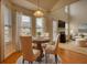 Bright breakfast nook with bay windows and hardwood floors at 5044 Estonian Dr, Fairburn, GA 30213