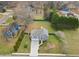 Beautiful aerial view of home highlighting the long driveway and quiet neighborhood at 1379 Paddocks Way, Powder Springs, GA 30127