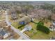 Aerial view of the home nestled in quiet neighborhood and a large backyard at 1379 Paddocks Way, Powder Springs, GA 30127