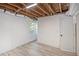 Utility area in basement featuring white walls, exposed ductwork, and concrete floor at 1490 Broad Ne St, Conyers, GA 30012