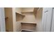 Shelved and rodded closet with extra storage at 2082 Montgomery Trl, Duluth, GA 30096