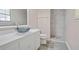 Modern bathroom with updated vanity and walk-in shower at 102 Chip Pl, Stockbridge, GA 30281