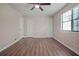 Bright bedroom with wood flooring and double closets at 102 Chip Pl, Stockbridge, GA 30281