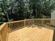 Spacious wooden deck and private wooded view at 114 Jousters Ln, Lawrenceville, GA 30044