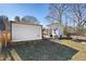 Large backyard with storage sheds at 3170 New Macland Rd, Powder Springs, GA 30127