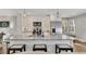 Kitchen with island, granite countertops, stainless steel appliances, and modern fixtures at 1775 Jody Ne Dr, Marietta, GA 30066