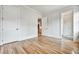 Spacious bedroom with hardwood floors and access to en-suite bathroom at 2179 William Way, Atlanta, GA 30345