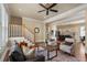 Living area showcasing hardwood floors and views into the kitchen at 2616 Highland Se Ave, Smyrna, GA 30080