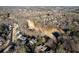 Aerial view of the neighborhood, showing surrounding homes and green space at 3502 Rain Tree Ct, Douglasville, GA 30135