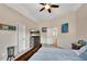 Serene bedroom featuring vaulted ceilings, carpet flooring, and abundant natural light at 511 Baxter Way, Marietta, GA 30064