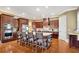 Spacious kitchen with granite counters, a large island, wood cabinets and stainless steel appliances at 511 Baxter Way, Marietta, GA 30064