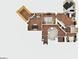 Lower level floorplan with a game room and gym at 511 Baxter Way, Marietta, GA 30064