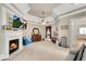 Spacious main bedroom features a fireplace, tray ceilings, and access to the ensuite bathroom at 511 Baxter Way, Marietta, GA 30064