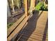 Wooden deck with planks and outdoor setting at 7 Quail Run, Decatur, GA 30035