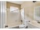 Bathroom with a bathtub and vanity at 2828 The Meadows Way, Atlanta, GA 30349