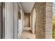 Brick columns and covered walkway at 2828 The Meadows Way, Atlanta, GA 30349