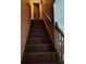 Narrow staircase leading to the second story at 804 Bankshire Dr, Suwanee, GA 30024
