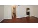 Hardwood floor living room, view of kitchen and hallway at 1190 Ashborough Se Dr # C, Marietta, GA 30067