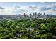 Aerial view of a city skyline and tree-lined neighborhoods at 531 Connally St, Atlanta, GA 30312