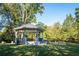 Quaint gazebo with stone base, perfect for relaxing outdoors at 531 Connally St, Atlanta, GA 30312