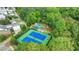 Aerial view of tennis courts and community amenities at 3959 Saint Elisabeth Sq, Duluth, GA 30096