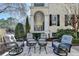 Private patio with comfortable seating and a beautiful setting at 3959 Saint Elisabeth Sq, Duluth, GA 30096