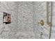 Large marble shower with built-in seat and storage niche at 3959 Saint Elisabeth Sq, Duluth, GA 30096