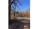 Wooded backyard with leaf-covered ground and some shrubs at 5915 Burruss Mill Rd, Cumming, GA 30041