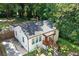 Exterior of a quaint house with a stone chimney, showcasing a well-maintained yard at 1256 Elizabeth Ave, Atlanta, GA 30310