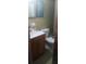 Clean bathroom with vanity, toilet, and shower at 1577 Dellwood Circle, Morrow, GA 30260