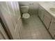 Clean bathroom with white vanity and tiled floors at 3428 Vandiver Dr, Marietta, GA 30066