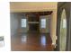 Living room with hardwood floors and a brick fireplace at 3428 Vandiver Dr, Marietta, GA 30066