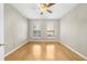 Spacious bedroom with hardwood floors and ceiling fan at 821 Ralph Mcgill Ne Blvd # 3216, Atlanta, GA 30306