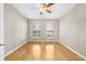 Spacious, unfurnished bedroom featuring hardwood floors and a ceiling fan at 821 Ralph Mcgill Ne Blvd # 3216, Atlanta, GA 30306