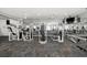 Bright gym room equipped with weight machines, mirrors and ceiling fans at 821 Ralph Mcgill Ne Blvd # 3216, Atlanta, GA 30306