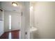 Convenient powder room with pedestal sink at 286 Heathridge Se Ln, Mableton, GA 30126