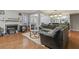 Living room with sectional sofa and gas fireplace at 5031 Woodridge Way, Tucker, GA 30084