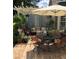 Outdoor patio with pergola, seating, and dining areas at 1814 Tristan Se Dr, Smyrna, GA 30080