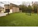 Artificial turf backyard perfect for sports practice at 2455 Ellijay Ne Dr, Brookhaven, GA 30319