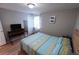 Bright bedroom with a comfortable bed and a workspace at 2850 Rhett Butler Dr, Douglasville, GA 30135