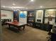 Game Room with pool table, workspace, and entertainment center at 3777 Peachtree Ne Rd # 1335, Brookhaven, GA 30319