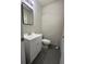 Functional bathroom features a modern vanity, updated fixtures, and tiled flooring at 6625 Starling Sw Pl, Mableton, GA 30126