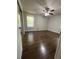 Comfortable bedroom with hardwood floors, closet, and ceiling fan, great natural light at 6625 Starling Sw Pl, Mableton, GA 30126