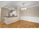 Spacious dining area with hardwood floors and kitchen access at 955 Juniper Ne St # 4331, Atlanta, GA 30309