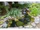 Serene koi pond with waterfall feature and various plants at 955 Juniper Ne St # 4331, Atlanta, GA 30309