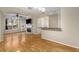 Open living area with hardwood floors and fireplace at 955 Juniper Ne St # 4331, Atlanta, GA 30309