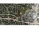 Aerial view of a vacant lot near major roads and residential areas at 251 Mount Vernon Ne Hwy, Atlanta, GA 30328