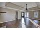 Spacious living room with hardwood floors and a ceiling fan at 758 Shoreline Se Trl, Conyers, GA 30094